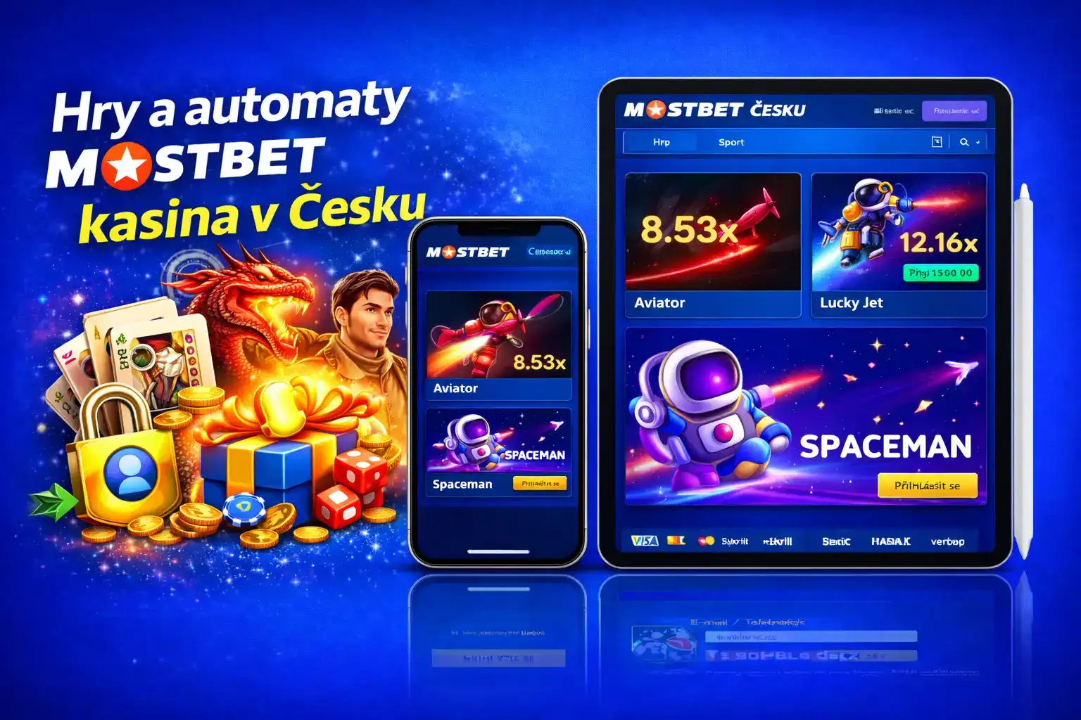 Hry a automaty Mostbet kasina v Česku