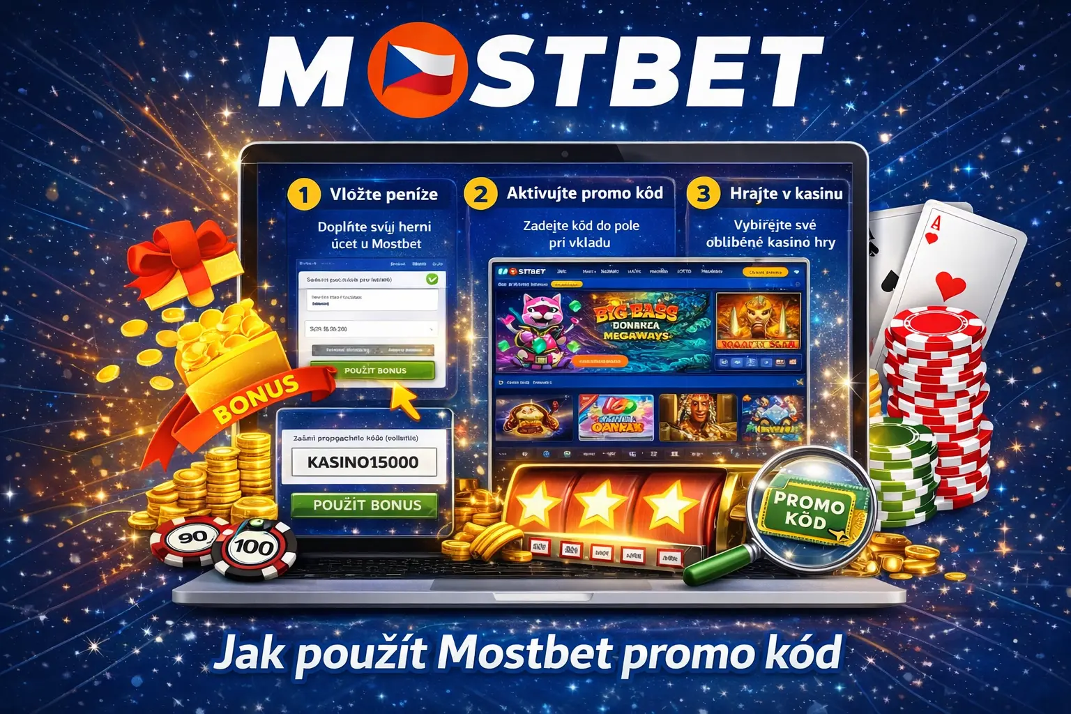 Jak použít Mostbet promo kód krok za krokem